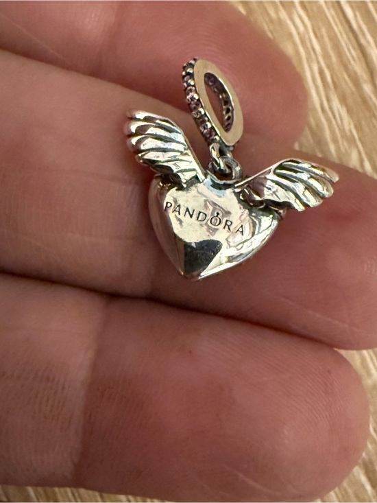 Pandora Jewelry - Pandora Silver Winged Heart Bird Toy Charm